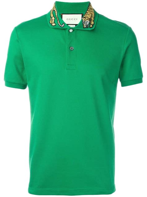 gucci tiger polo t shirt|Gucci polo shirts men's sale.